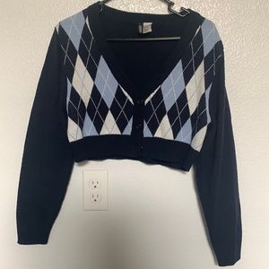 Patterned Divided Sweater